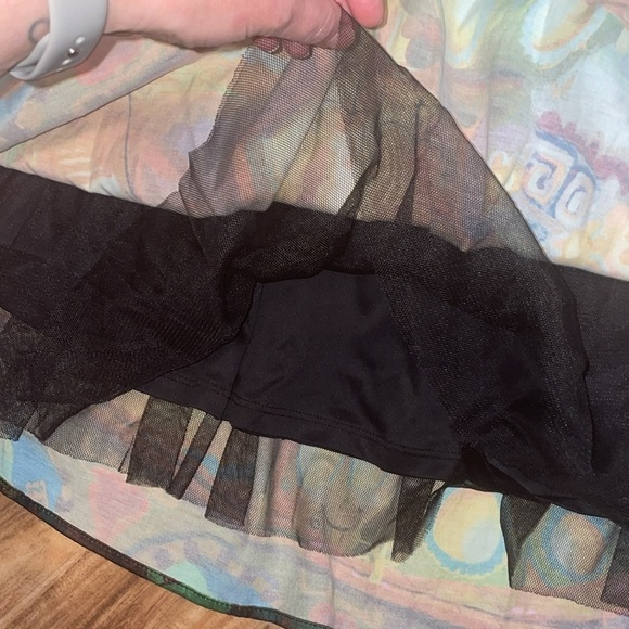 Hot topic womens skirt XL 16 18 mini Book of life satin character movie goth - Picture 5 of 7